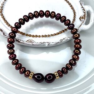 Handmade Freshwater Pearl Copper Brown High Luster Bracelet